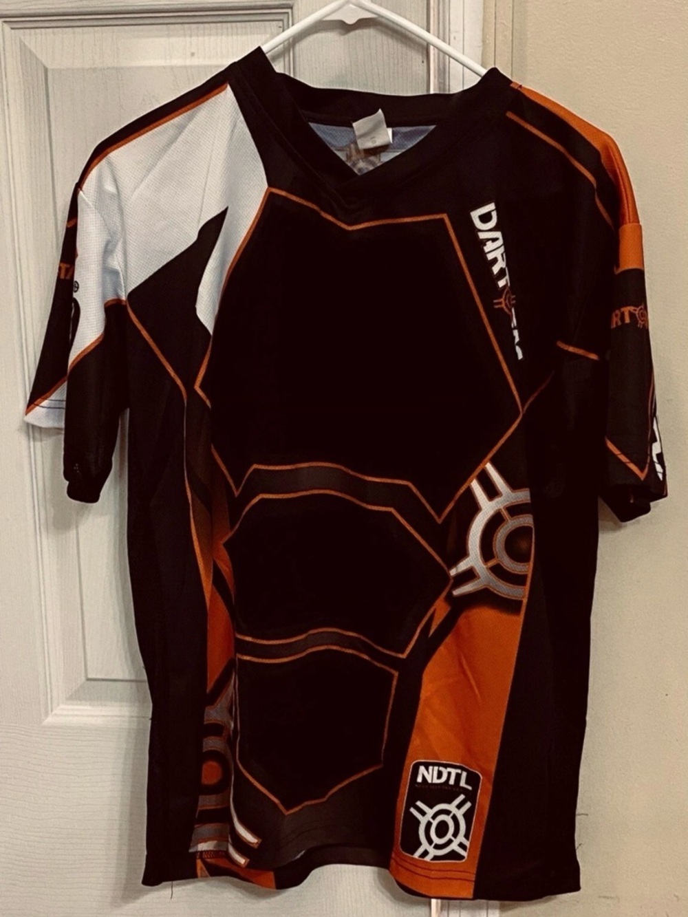 Nerf Black, Orange & White Men's Short Sleeve Jersey